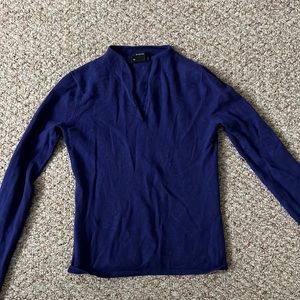 Indigo blue CASHMERE sweater cheap purple